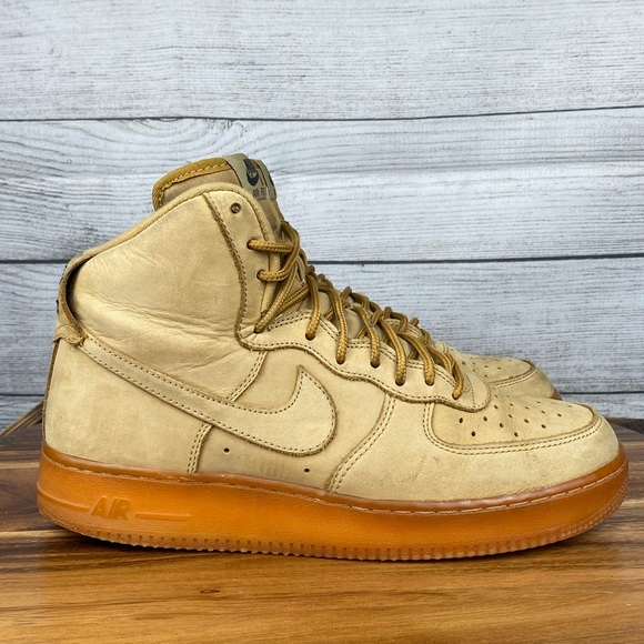 Nike Air Force 1 High 07 LV8 Flax Wheat Gum Sneaker 882096-200 Men’s Shoe Size 8 - Picture 4 of 12